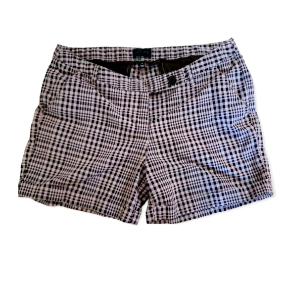 The Limited Pants - Limited Brown Plaid Dress Shorts